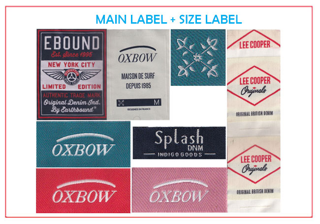 MAIN LABEL + SIZE LABEL