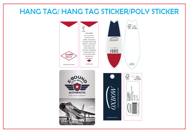 HANG TAG/ HANG TAG STICKER/POLY STICKER