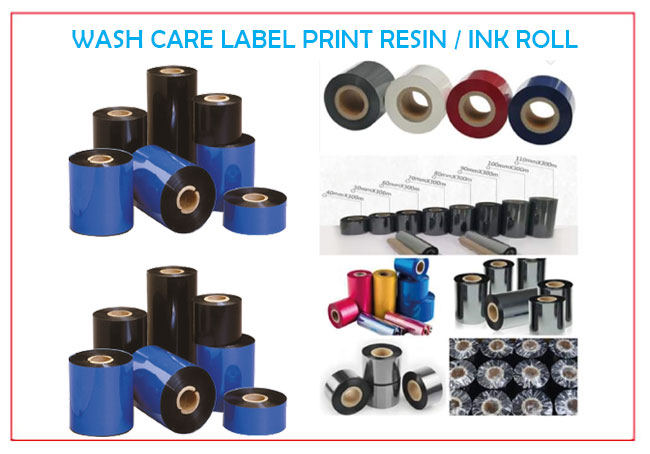 WASH CARE LABEL PRINT RESIN / INK ROLL